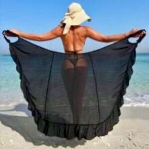 Elegant Black Swim Coverup